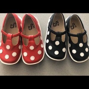 Red Puddle Jumper Shoes (new). Size 10.